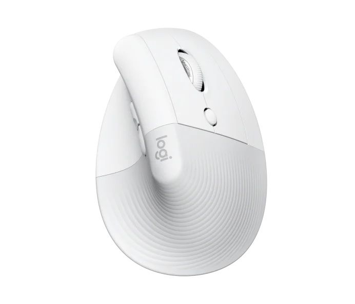 Logitech Lift Vertical Ergonomic Mouse for Mac - Off White 