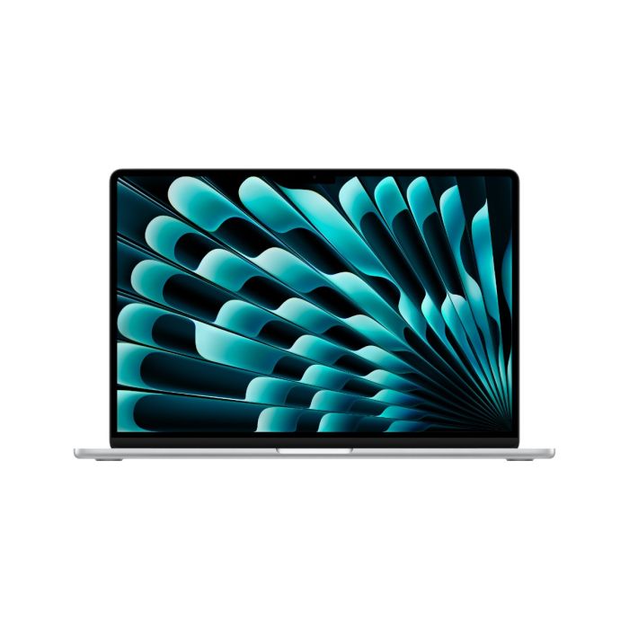 מקבוק אייר Apple MacBook Air 15" MXD23HB/A M3 8C CPU 10C GPU, 16GB, 512GB SSD, Silver, EU Layout - דור אחרון