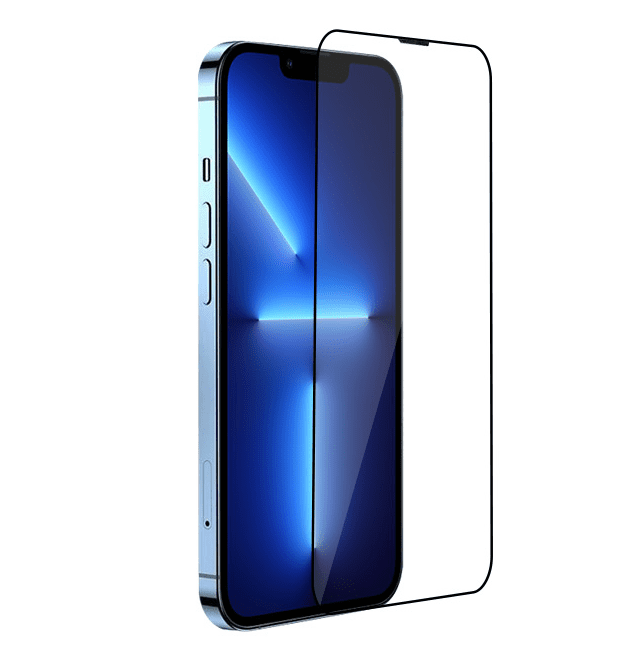 מגן מסך מזכוכית לאייפון 15 פרו מקס, OTAO 2.5D Full Cover Anti-Dust Tempered Glass Screen Protector for iPhone 15 Pro Max