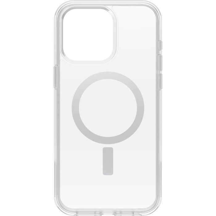 כיסוי שקוף MagSafe לאייפון 15 פרו מקס, OtterBox Clear Symmetry MagSafe Case for iPhone 15 Pro Max