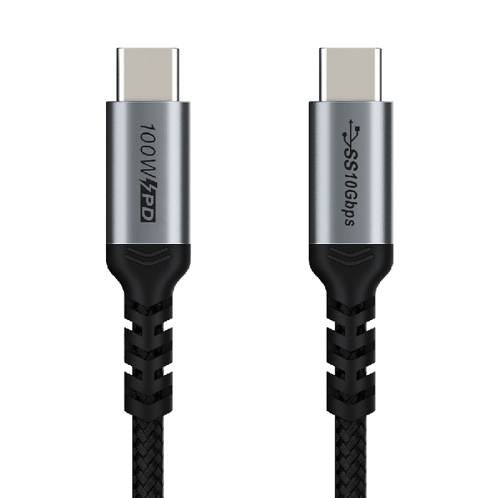 Cabletime USB-C to USB-C 4K 100W Cable 1M