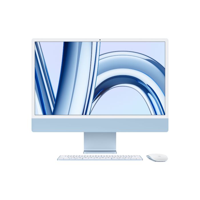 איימק Apple 24" iMac Retina 4.5K Z19K-CTO4 M3 8C CPU 10C GPU, 16GB, 256GB SSD, Gigabit Ethernet, Blue - Late 2023 - דור אחרון