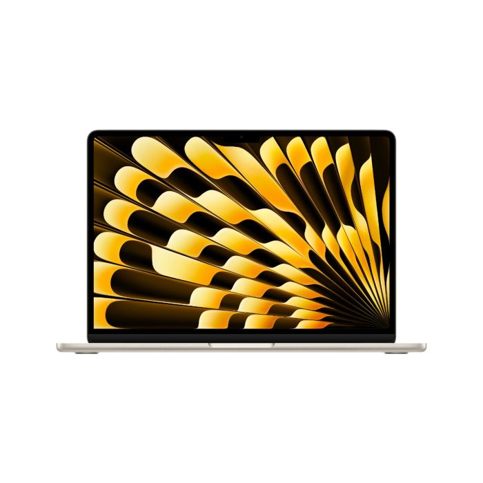 מקבוק אייר Apple MacBook Air 13" Z1BA-CTO8-HB M3 8C CPU 10C GPU, 24GB, 512GB SSD, Starlight, EU Layout - דור אחרון