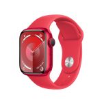 שעון אפל Apple Watch Series 9 GPS 41mm (PRODUCT)RED Aluminum (PRODUCT)RED Sport Band M/L MRXH3QI/A