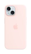 כיסוי סיליקון לאייפון 15 iPhone 15 Silicone Case with MagSafe - Light Pink