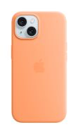כיסוי סיליקון לאייפון 15 iPhone 15 Silicone Case with MagSafe - Orange Sorbet