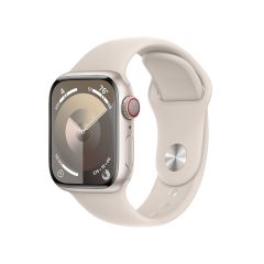 שעון אפל Apple Watch Series 9 GPS + Cellular 41mm Starlight Aluminum Starlight Sport Band S/M MRHN3QI/A