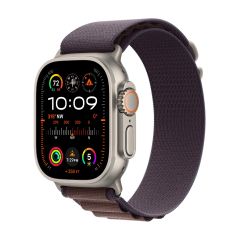 שעון אפל Apple Watch Ultra 2 GPS + Cellular 49mm Titanium Indigo Alpine Loop MRER3HB/A