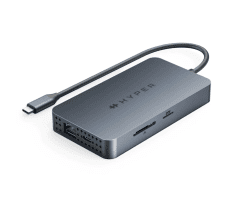 מפצל HyperDrive Dual 4K HDMI 10-in-1 USB-C Hub - Midnight Blue - HDM1HBUGL