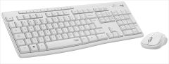 סט מקלדת ועכבר לוג׳יטק Logitech MK295 Silent keyboard and Mouse Combo - White