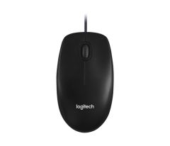 Logitech M100 Optical Corded USB Mouse - Black