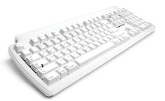מקלדת חוטית תואמת אפל מק עברית - אנגלית Matias Tactile Pro Keyboard for Mac - Silver US Layout
